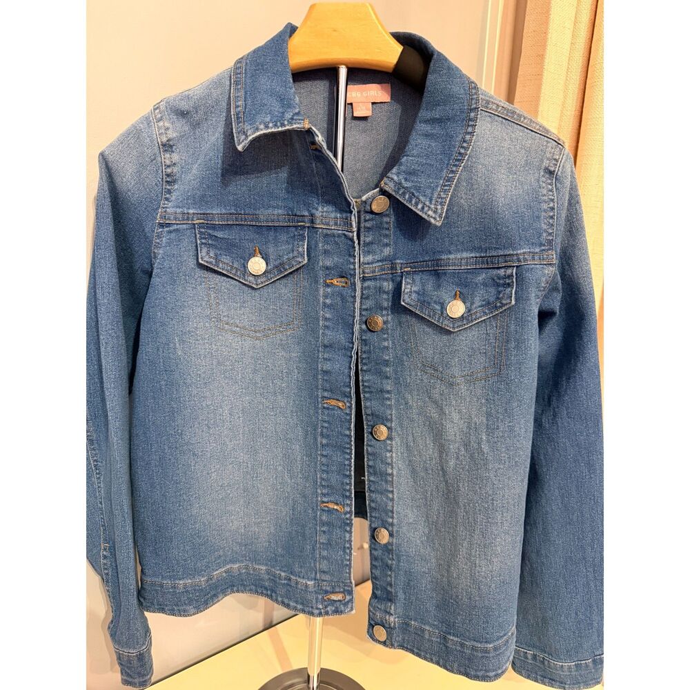 BCBG Girls Denim Jacket Size Large 14/16